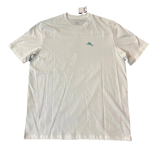 Tommy Bahama Two Second Workout T-Shirt Men’s Small Oatmeal Short Sleeve Tee - Picture 5 of 6